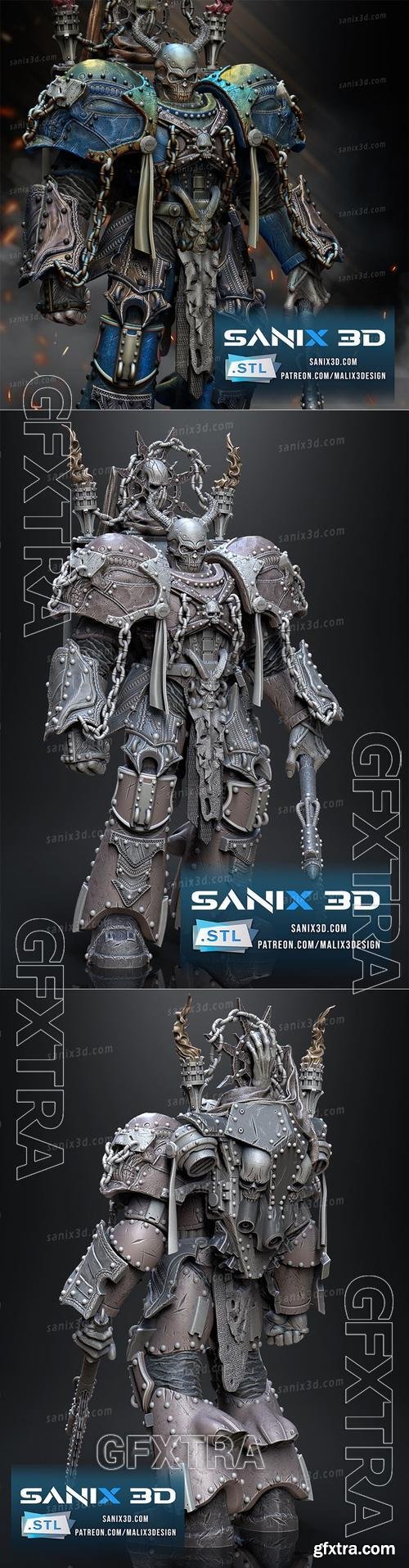 Sanix - Warmachine - Chaos Colonel – 3D Print Model