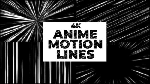 Videohive - 4k Anime Motion Lines - 48228473