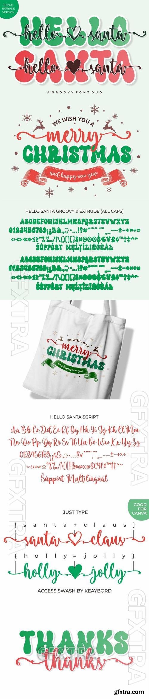 Hello Santa Font Duo CLUQ9S4
