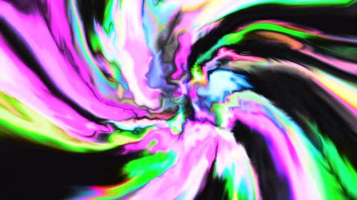 Videohive - Colorful explosive flow with spiral stripes - 48204581