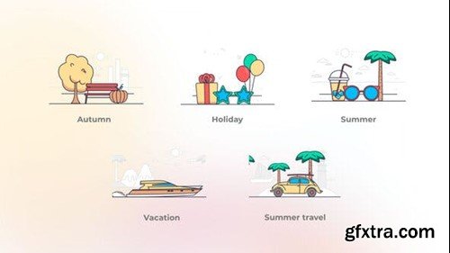 Videohive Summer and Rest - Icons Concepts 48431517