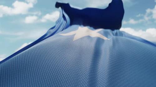 Videohive - Wavy Flag of Somalia Blowing in the Wind in Slow Motion Waving Official Somalia Flag Team Symbol - 48200085