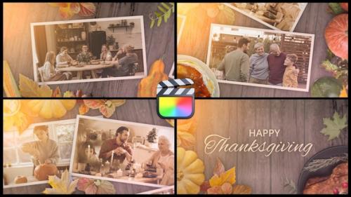 Videohive - Thanksgiving Day Slideshow Opener for FCPX - 48146833