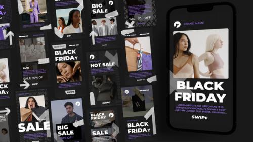 Videohive - 15 Black Friday Stories | PP - 48176722