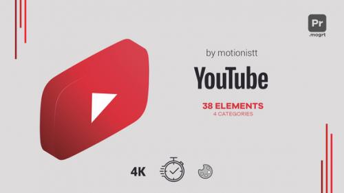 Videohive - YouTube Elements (mogrt) - 48183174