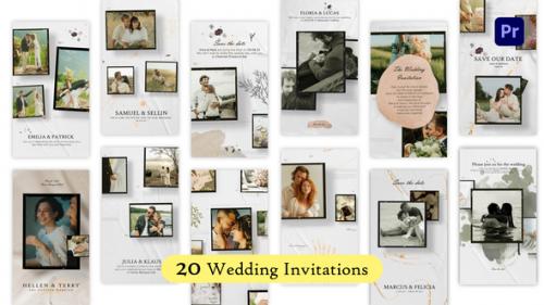 Videohive - 20 Glamorous Wedding Invitation Reels and Stories | Premiere Pro - 48199383