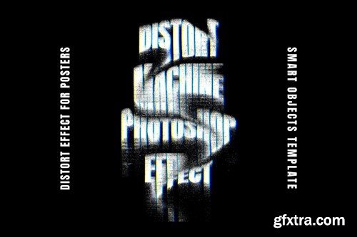 Distortion Poster Text Effect HLELGKH
