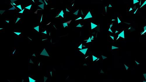 Videohive - Abstract geometric flying background - 48234169