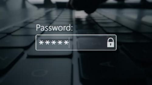 Videohive - A User Enter a Password to Website Form Box in Internet Browser By Keyboard Hacker Hacking a - 48234330