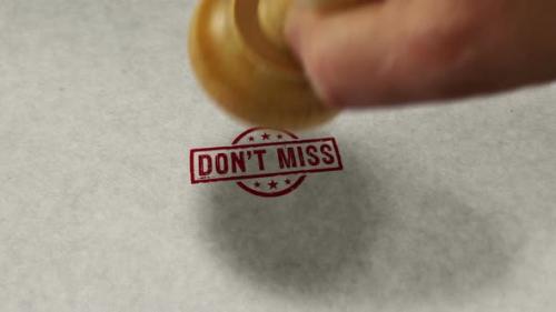 Videohive - Dont Miss promotion stamp and stamping loop - 48237712