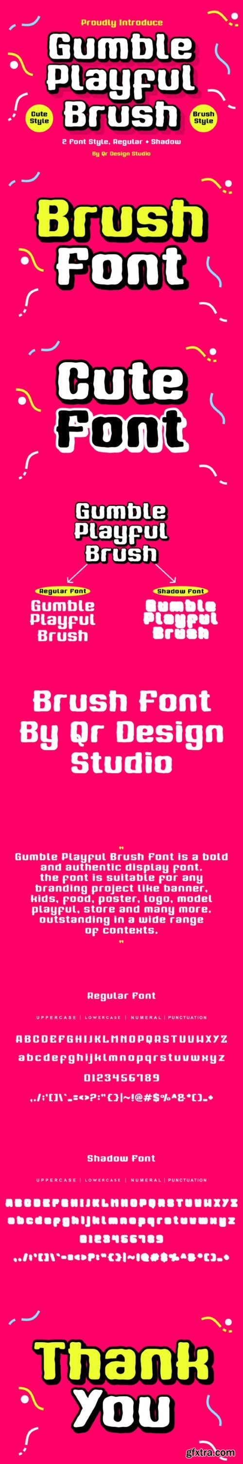Gumble Playful Brush Font