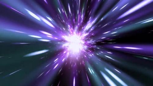 Videohive - Blue Purple Sparkling Motion Background - 48240616