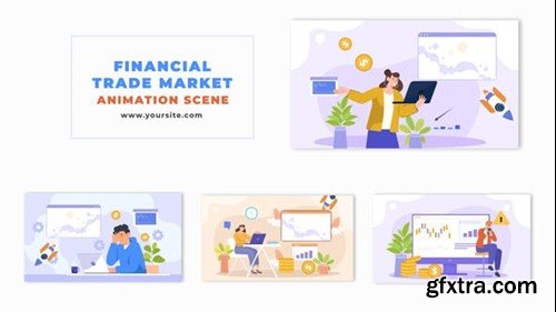 Videohive Stock Market Investment Flat Design Animation Scene 48570856