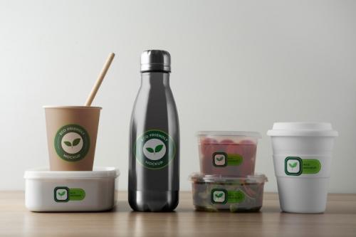 Premium PSD | Eco plastic packaging for drinks Premium PSD