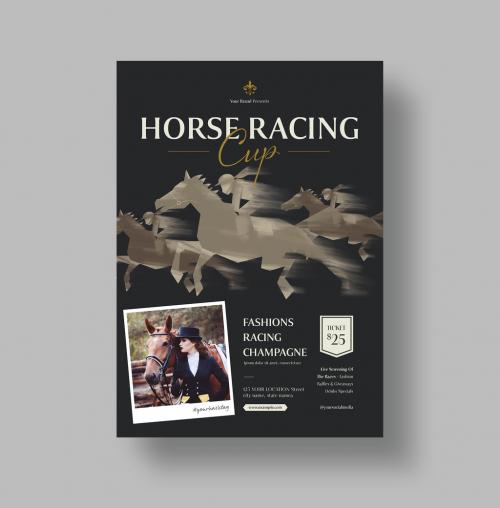 Horse Racing Flyer Layout 644350518