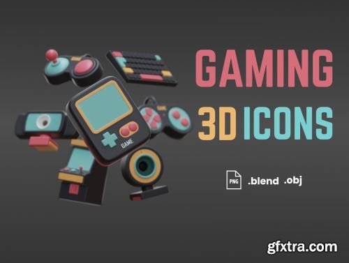 Gaming 3D Icons Ui8.net