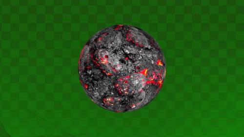Videohive - Lava planet animation. 2257 - 48243291