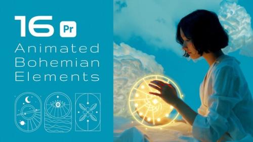 Videohive - 16 Animated Bohemian Elements For Premiere Pro - 48158770
