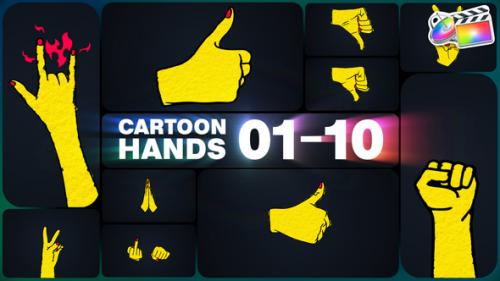 Videohive - Cartoon Hands for FCPX - 48253643