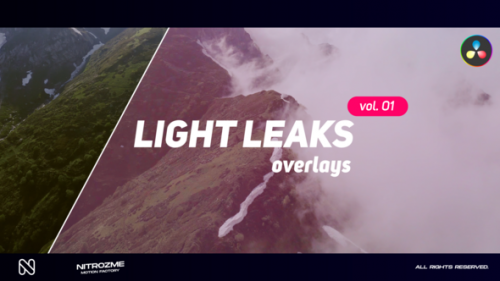 Videohive - Light Leaks Overlays Vol. 01 for DaVinci Resolve - 48287599