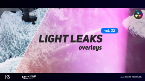 Videohive - Light Leaks Overlays Vol. 02 for DaVinci Resolve - 48287618