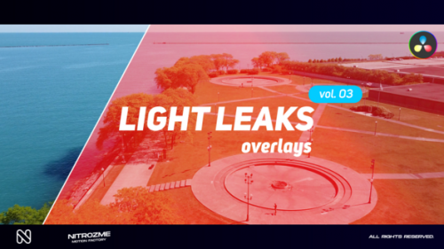 Videohive - Light Leaks Overlays Vol. 03 for DaVinci Resolve - 48287635