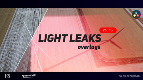 Videohive - Light Leaks Overlays Vol. 15 for DaVinci Resolve - 48288948
