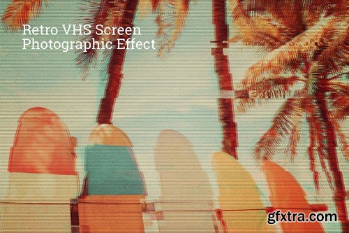 Retro VHS Screen Photographic Effect PQ3249F
