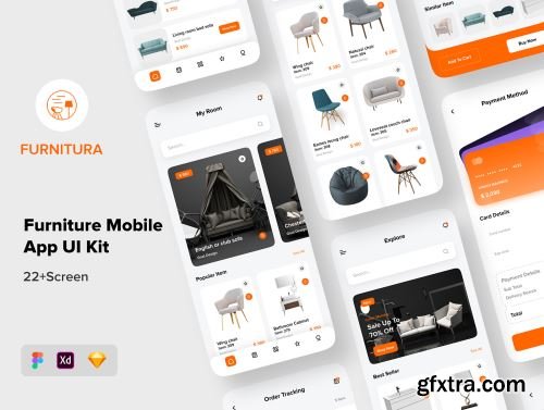 FURNITURA - Furniture Mobile App UI Kit Ui8.net