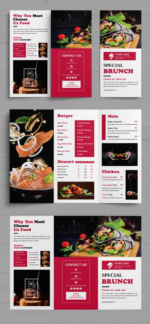 Food Trifold Brochure Design 644327152