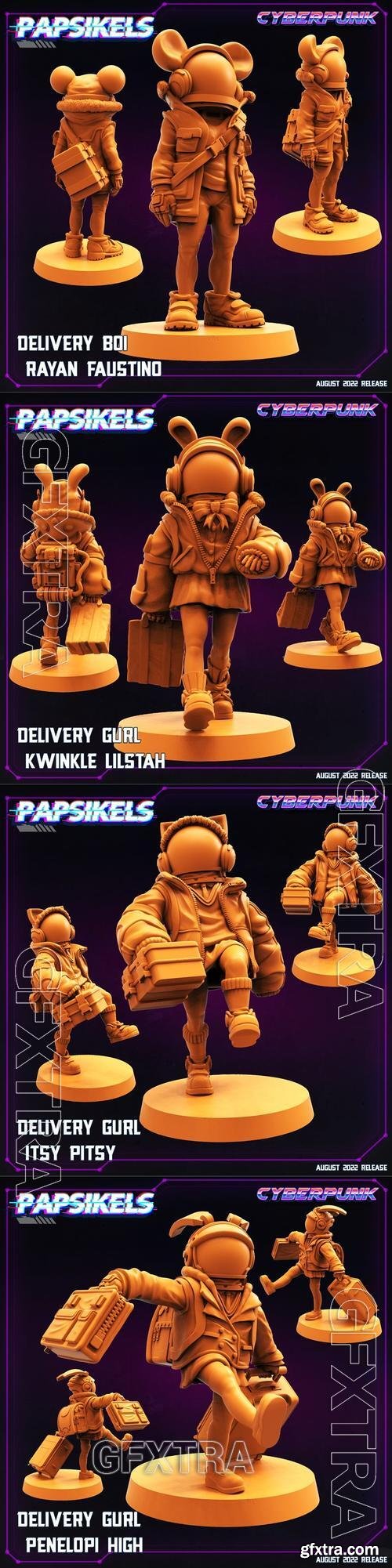 Papsikels Miniatures - Delivery Kids – 3D Print Model