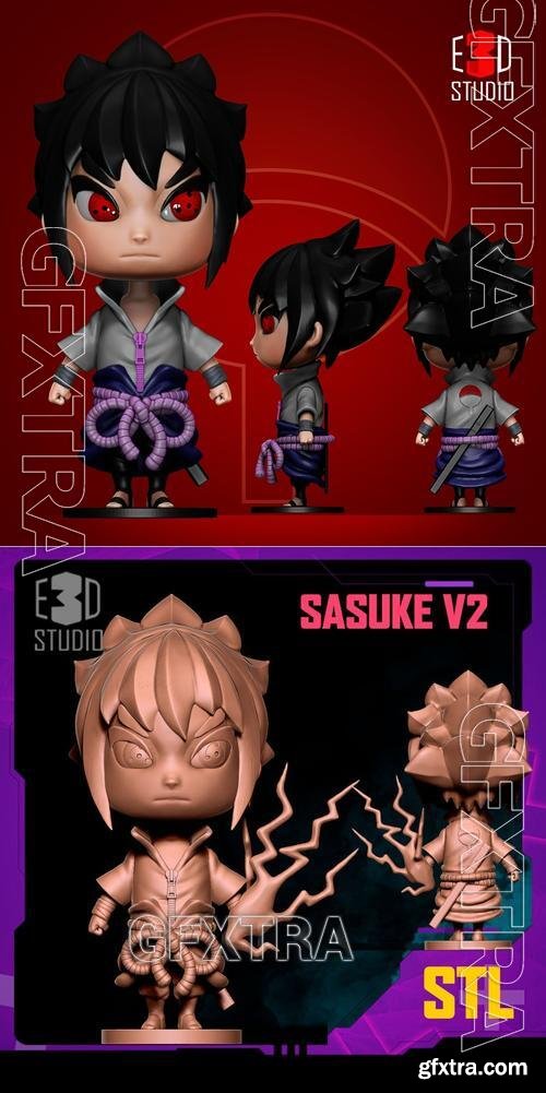 Sasuke - Chibi v1-2 – 3D Print Model