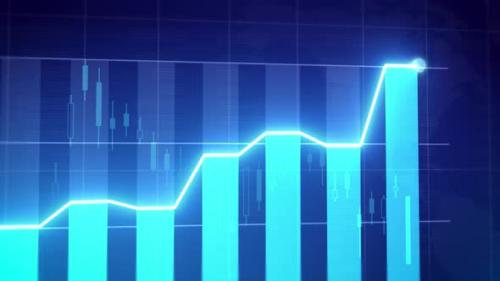 Videohive - Graph Chart Financial Loop 4K resolution - 48259721