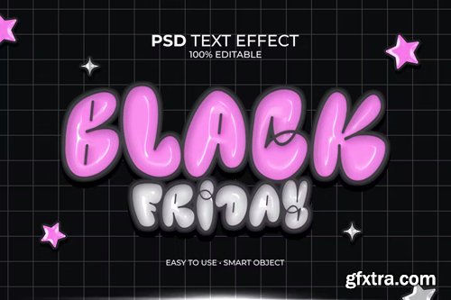 Black Friday Foil Text Effect