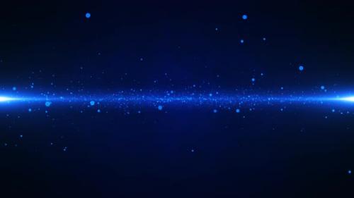 Videohive - Abstract Blackblue Energy Space with Particles - 48261423