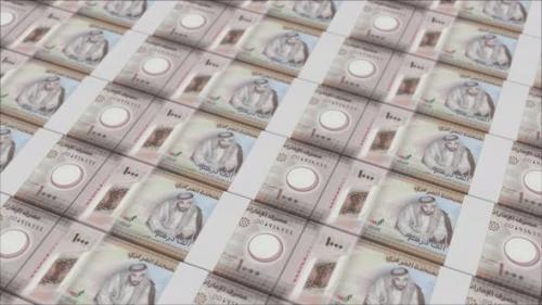 Videohive - 1000 UNITED ARAB EMIRATES DIRHAM banknotes printed by a money press - 48261984
