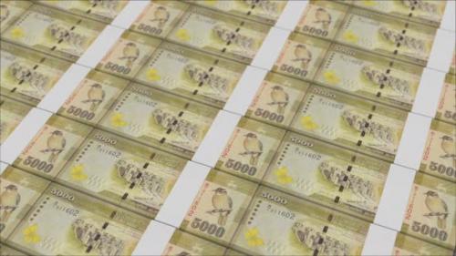 Videohive - 5000 SRI LANKAN RUPEE banknotes printed by a money press - 48262016