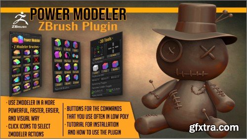 Power Modeler 1.97 ZBrush Plugin by Artistic Squad