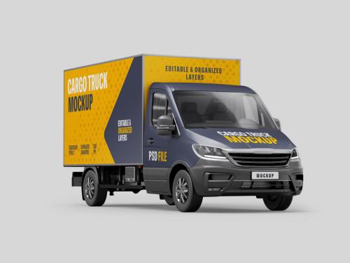 Delivery Truck Mockup 643229147