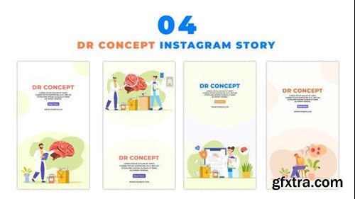 Videohive Health Checkup 2D Character with Doctor Instagram Story 48624092