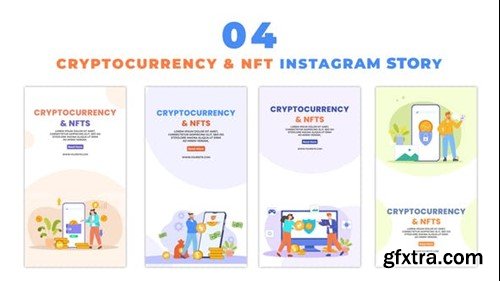 Videohive Cryptocurrency and NFT Investment Flat Vector Instagram Story 48625156