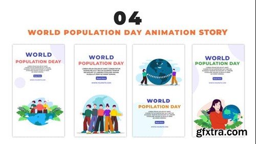 Videohive Vector Animated World Population Day Instagram Story 48626404