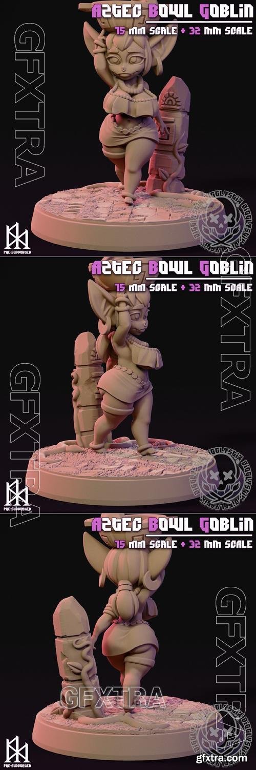 Jigglystix - Aztec Bowl Goblin – 3D Print Model