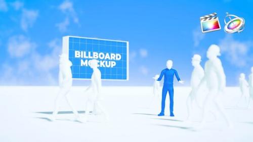 Videohive - Billboard With People Mockup Opener - 48290724