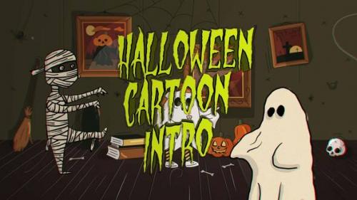 Videohive - Halloween Cartoon Intro - 48319454