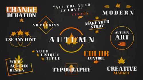 Videohive - Autumn Leaves Titles - 48324041