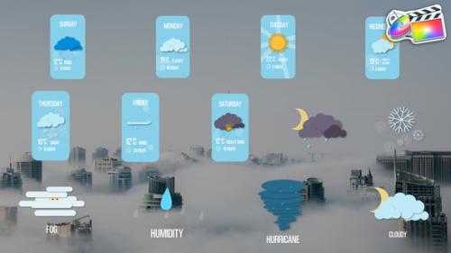 Videohive - Weather Forecast Titles for FCPX - 48337106