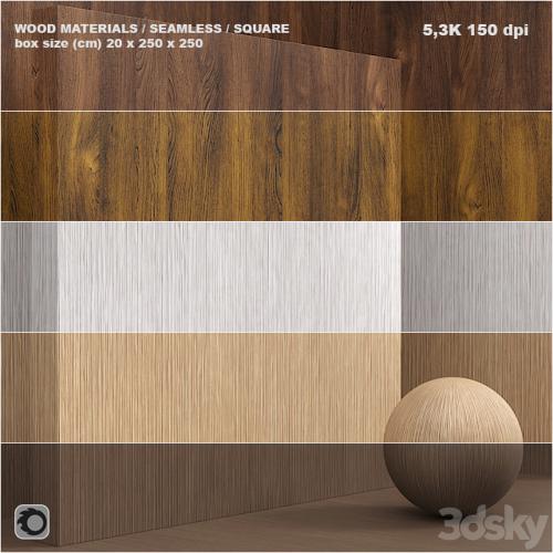 Material wood / veneer / (seamless) - set 32