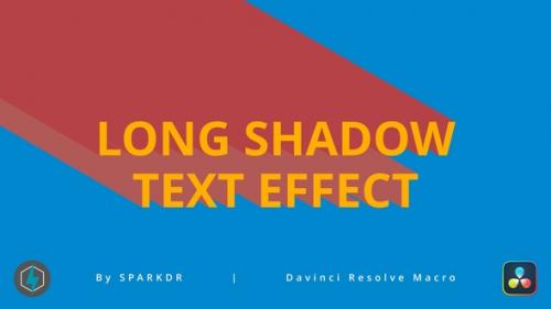 Videohive - Long Shadow / Extrude Text Effect | Davinci Resolve Macro - 48344633