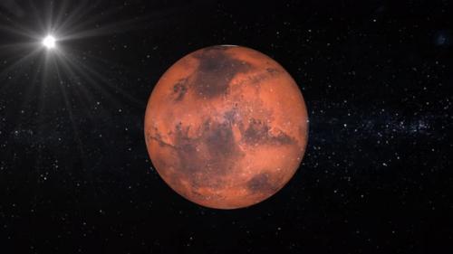 Videohive - Mars planet animation in space. 2370 - 48353135